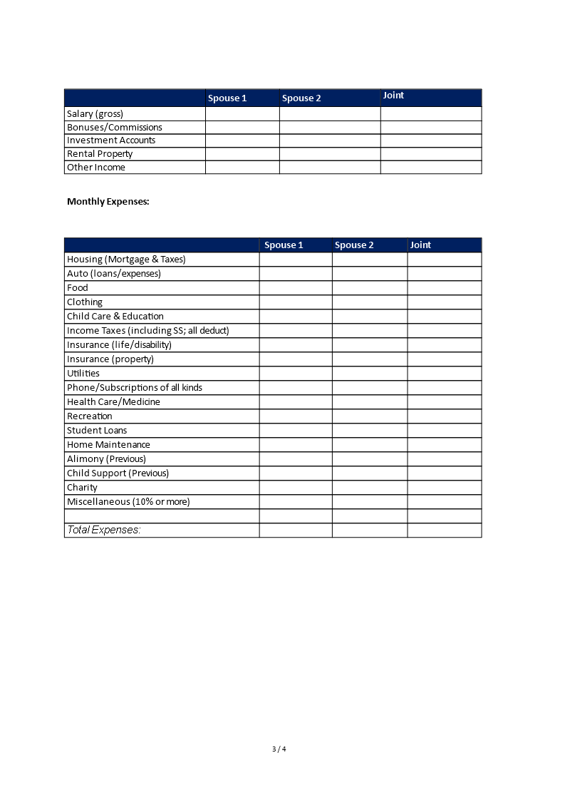 Separation Checklist