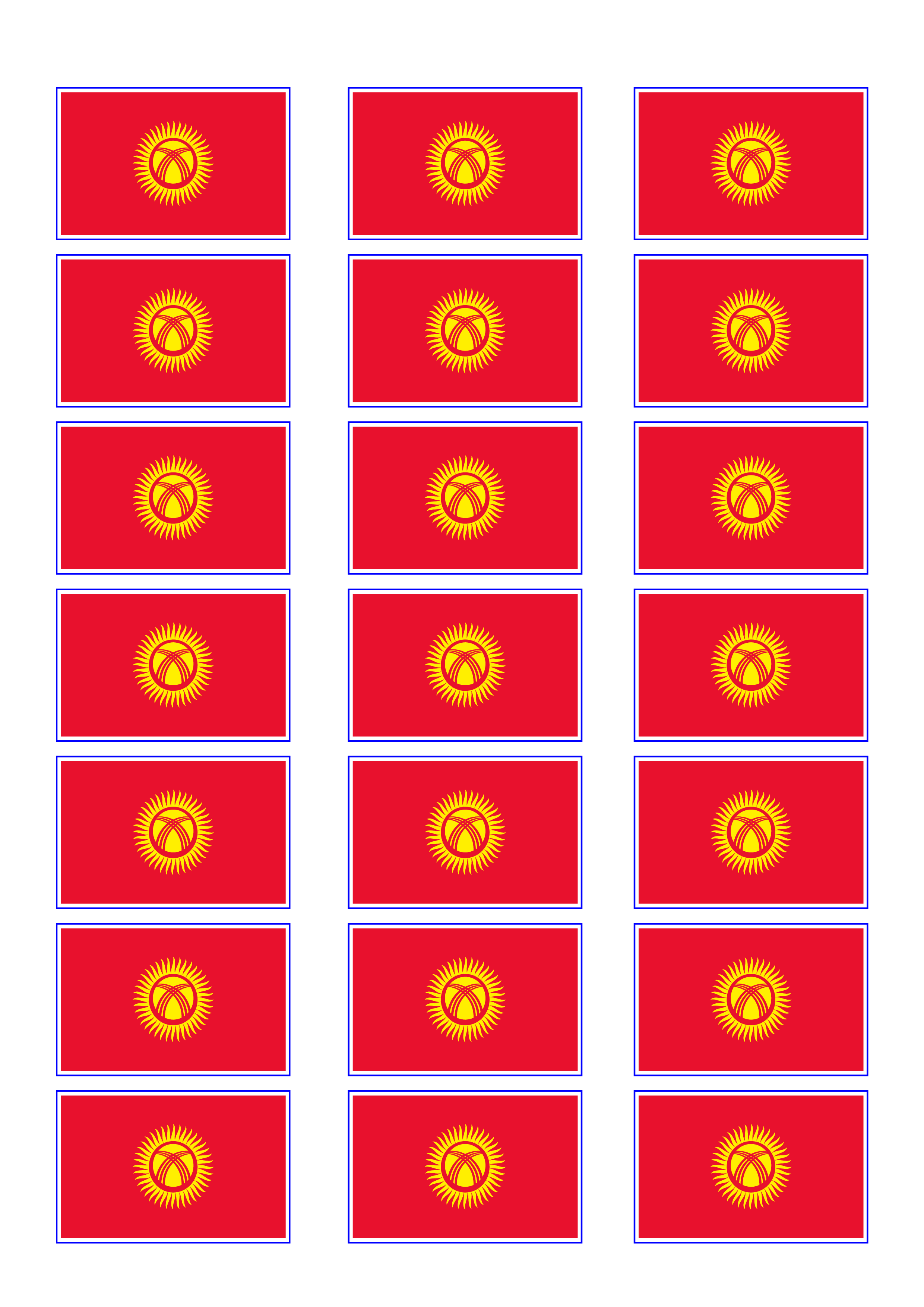 Kyrgyzstan Flag Templates At Allbusinesstemplates