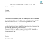 template topic preview image Sample Recommendation Letter For Employment Nurse