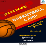 template topic preview image Free Basketball Camp Flyer Template