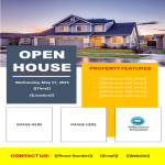Open House Flyer gratis en premium templates
