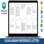 High School Scholarship Recommendation Letter gratis en premium templates