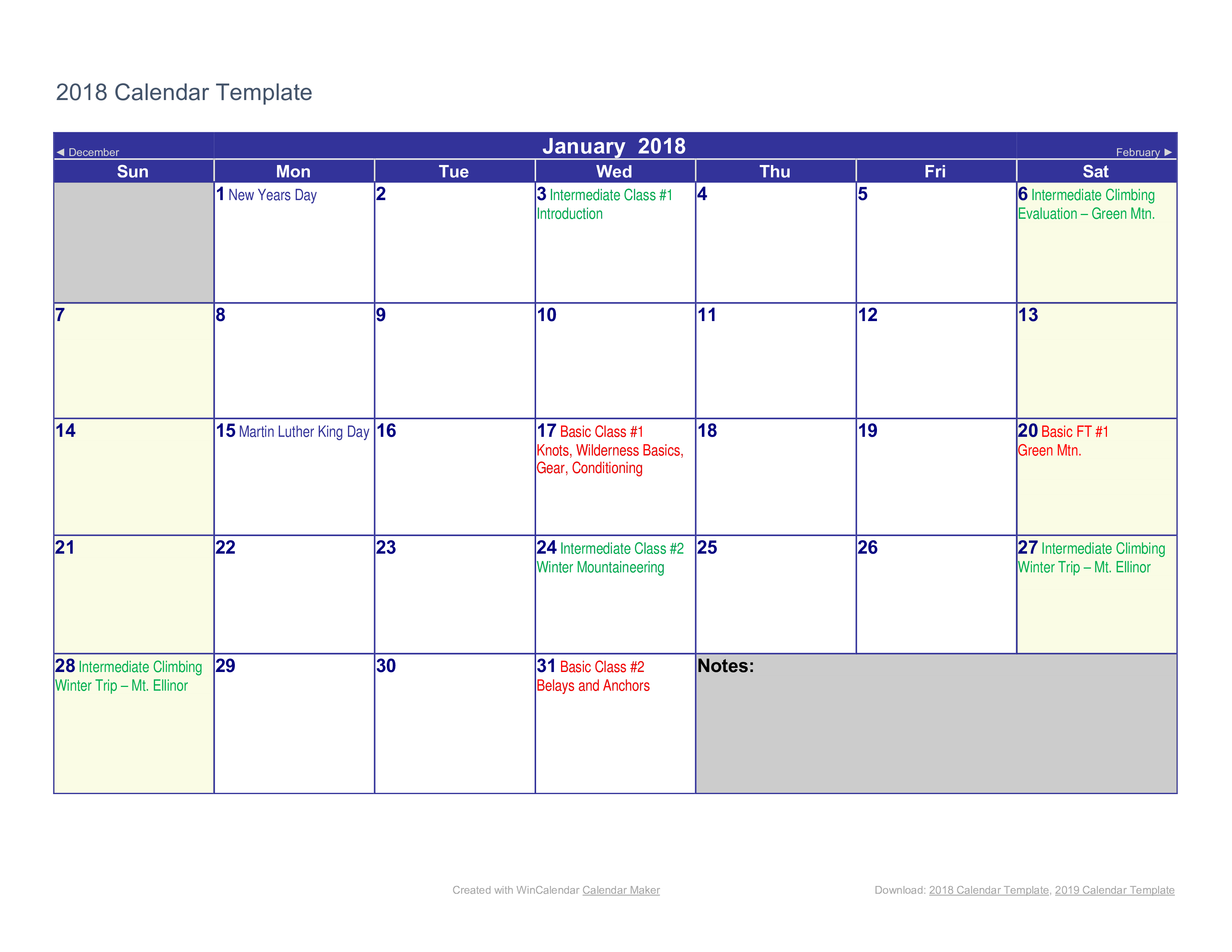 Editable And Printable Calendar