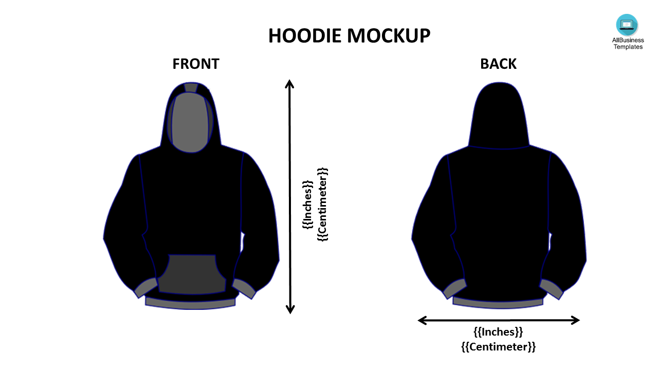 hoodie mockup template Hauptschablonenbild