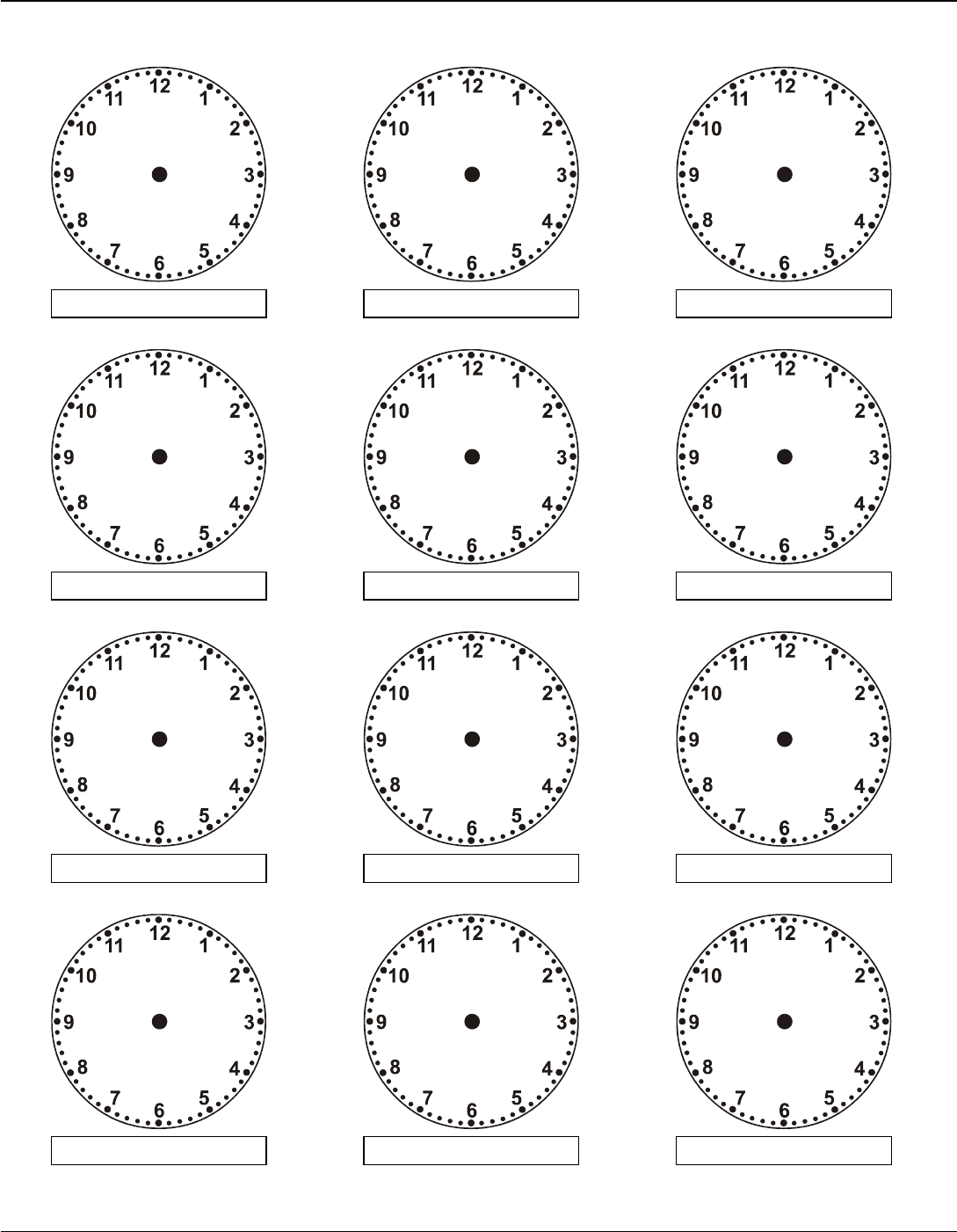 Draw hands on the Clock face to show the time
