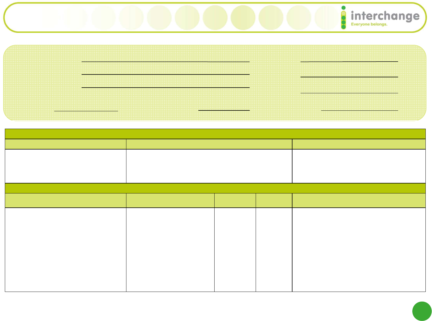 Preview Individual Service Plan