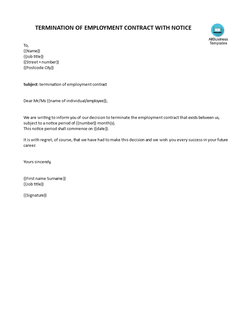 kostenloses-employment-contract-termination-letter-with-notice