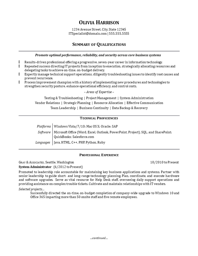 How To Write Resume Work Experience