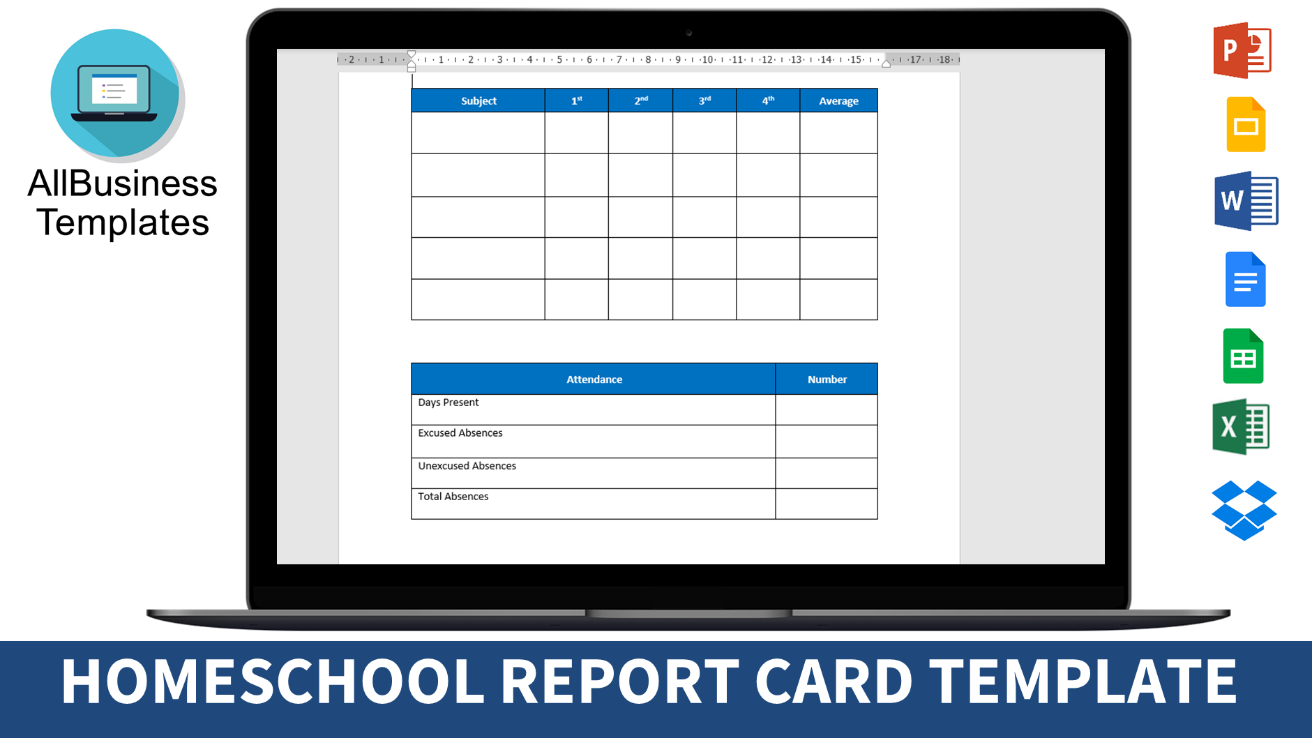 kostenloses-homeschool-report-card-template