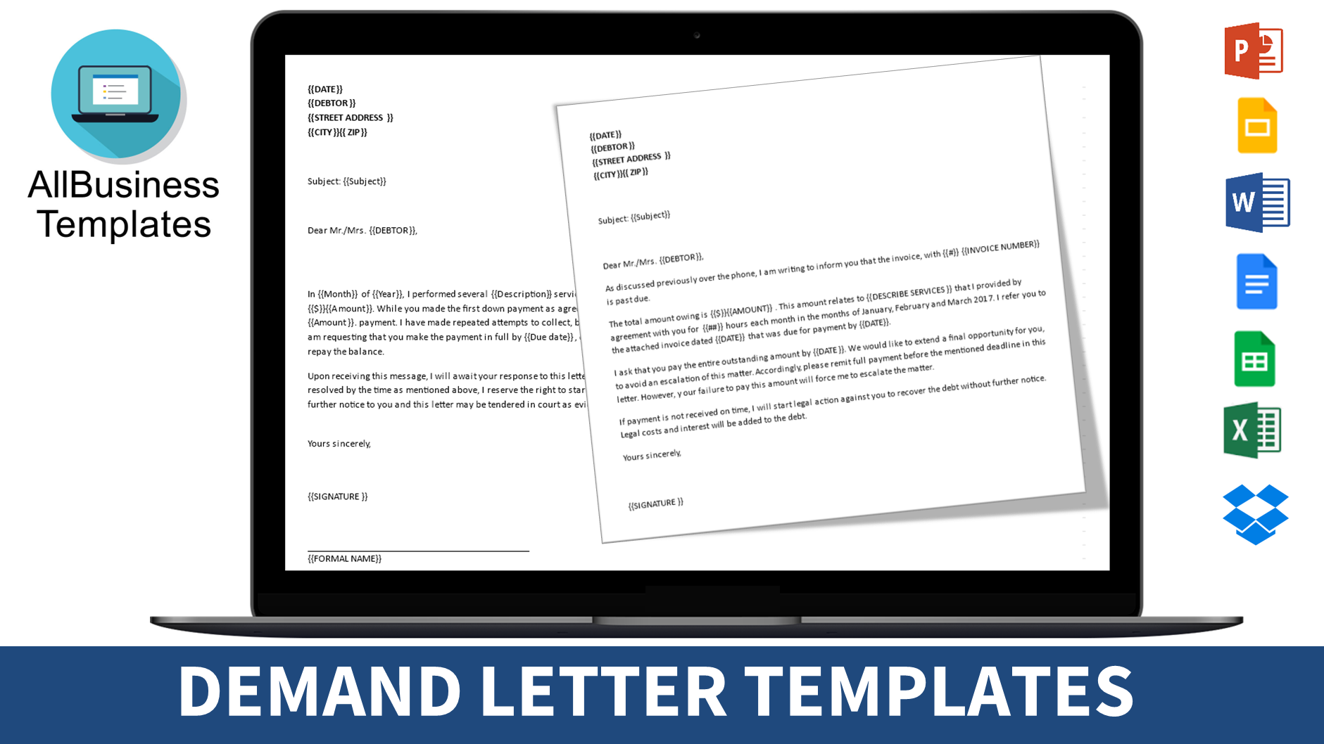 Letter of Demand sample | Templates at allbusinesstemplates.com