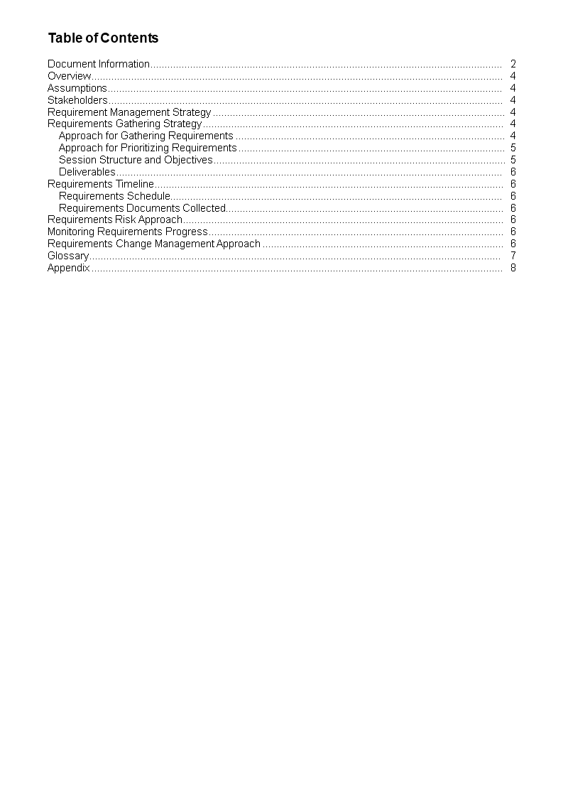 Business Analysis Plan Template Templates At 7730