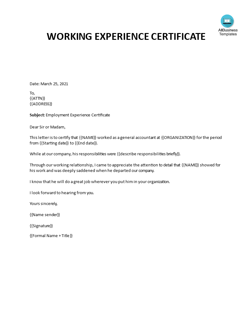 Sample Formal Certification Letter Templates At Allbusinesstemplates