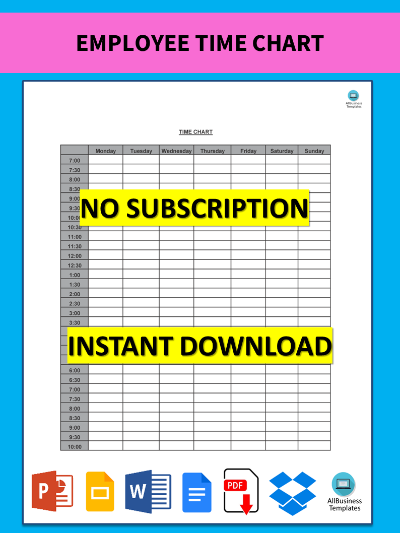 employee time template