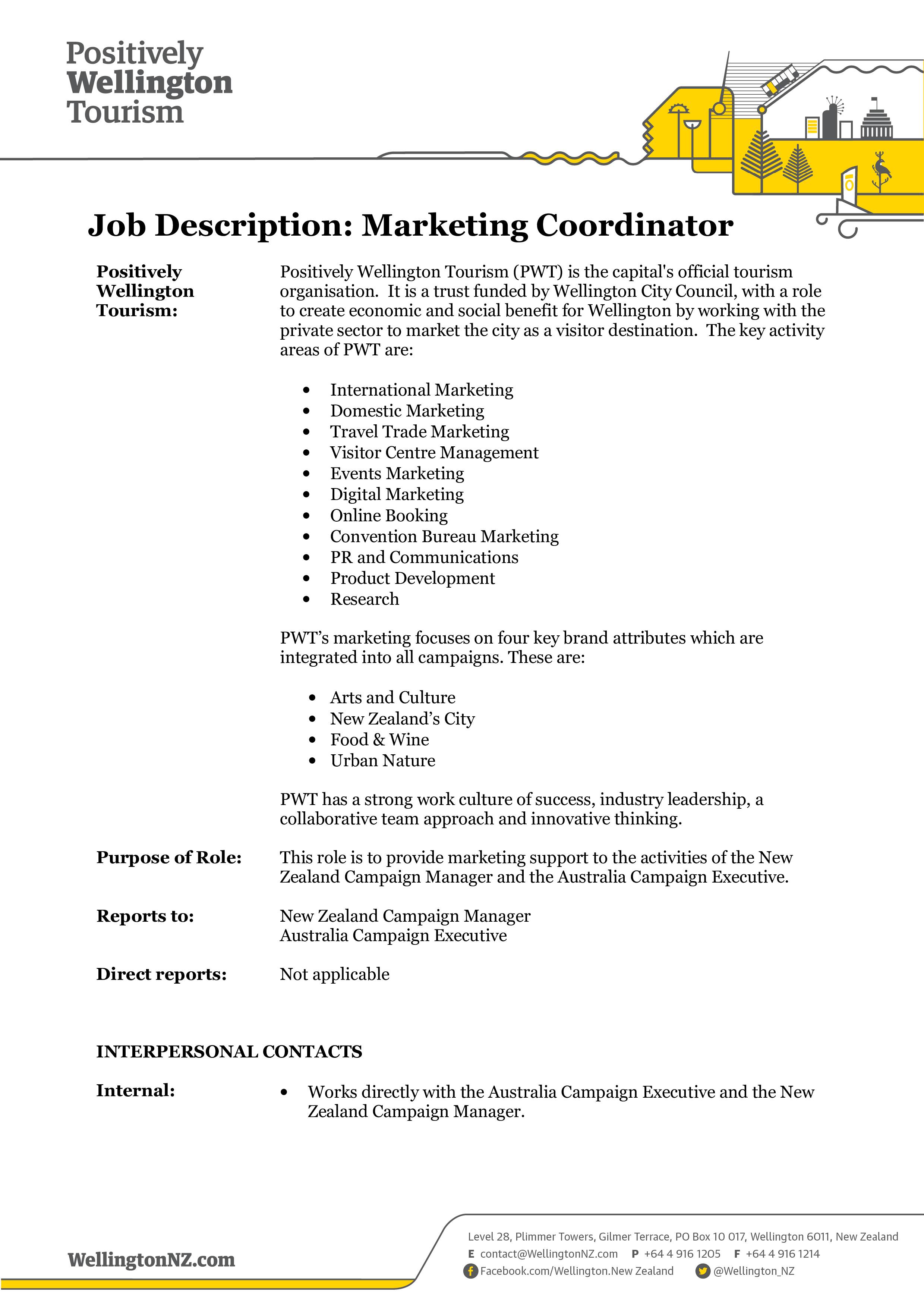  Marketing Coordinator Job Description Allbusinesstemplates