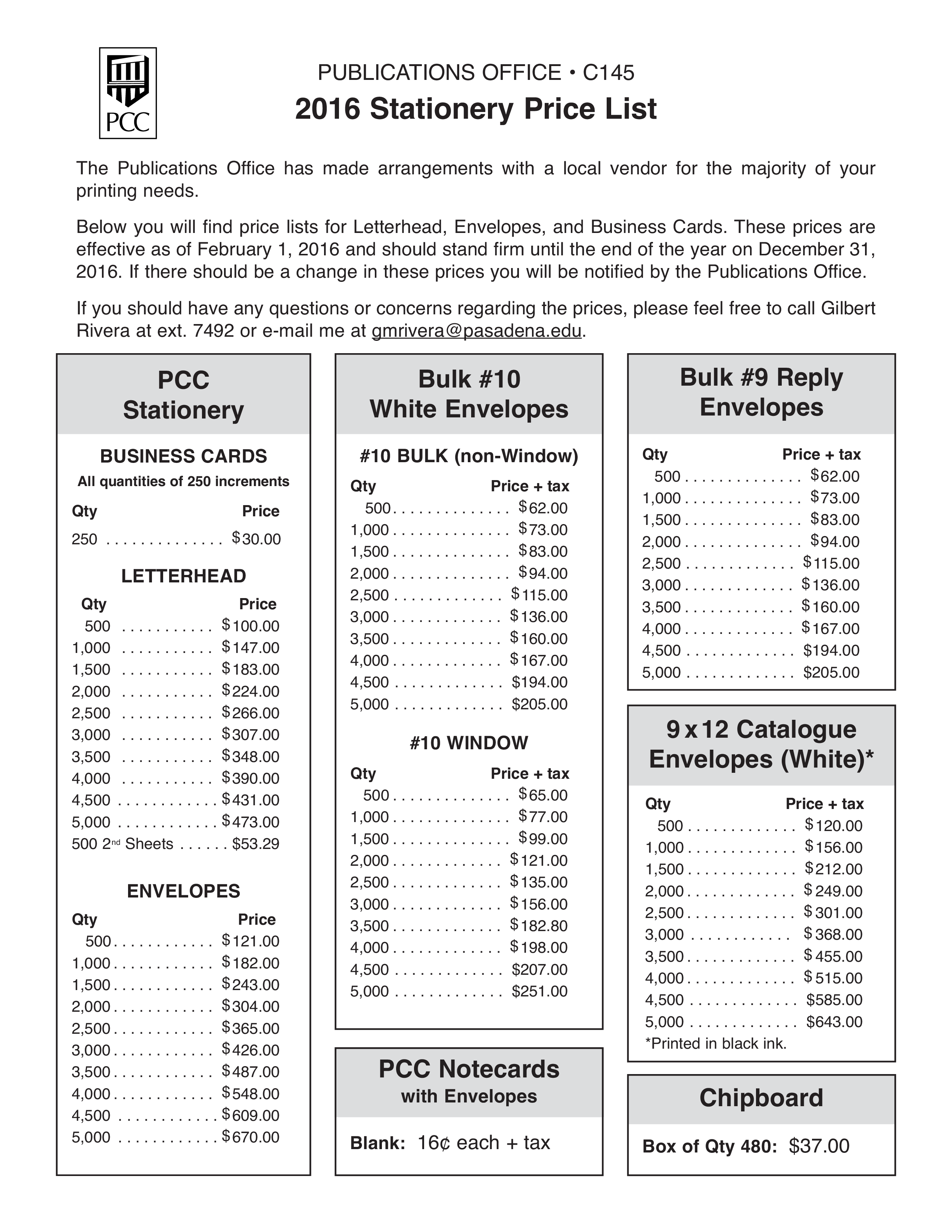 Price List Template Google Docs