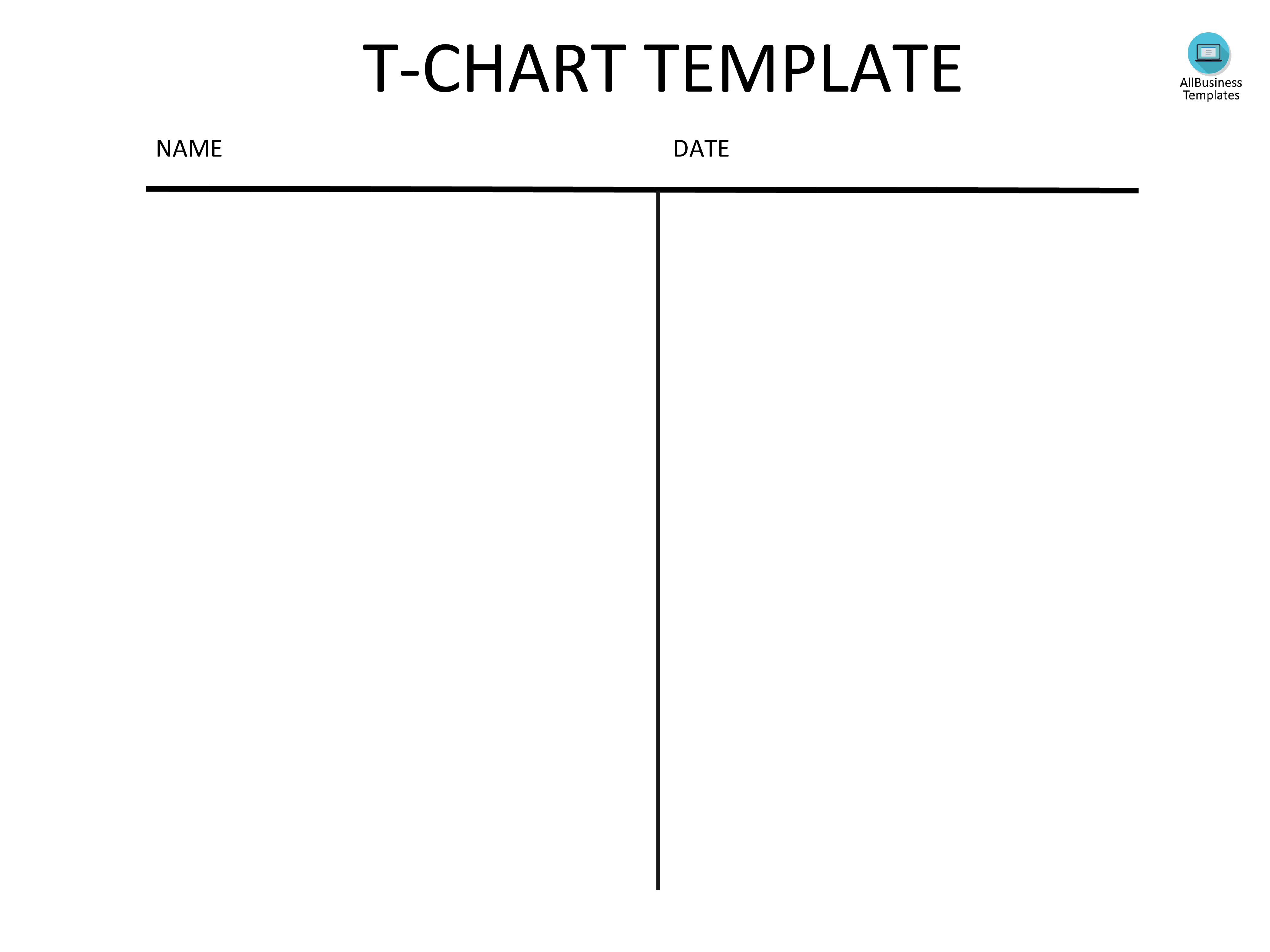 T Chart PowerPoint Templates at