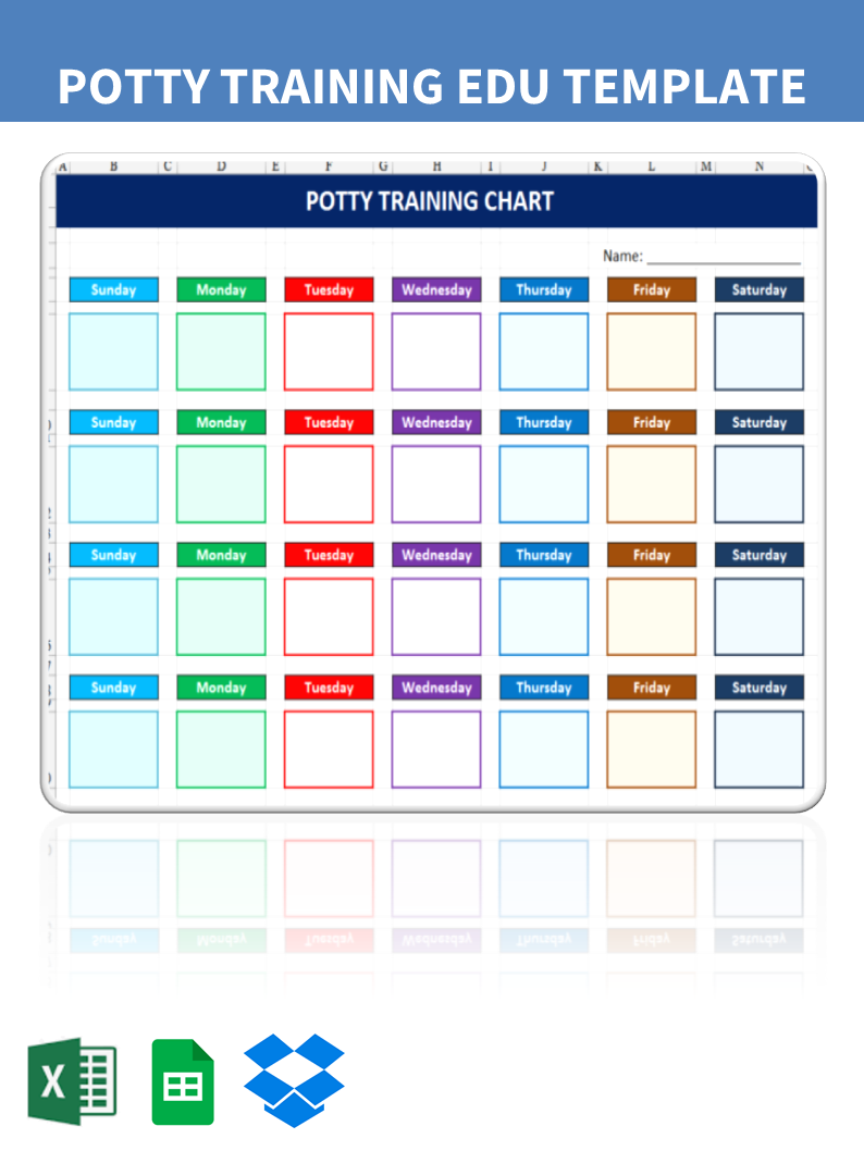 potty training chart voorbeeld afbeelding 