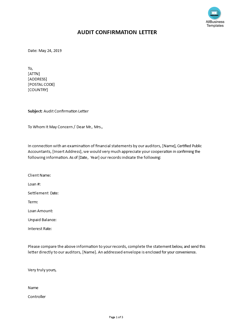 Looking Good Attorney Audit Response Letter Example Partnership