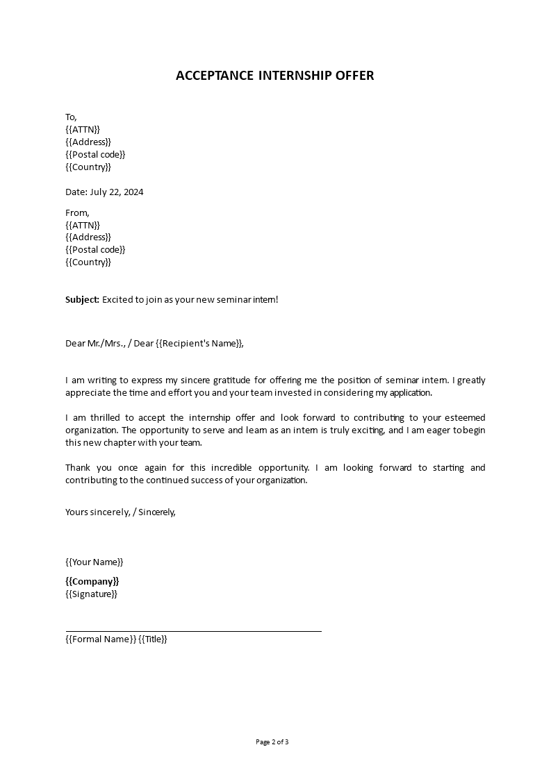 Internship Rejection 