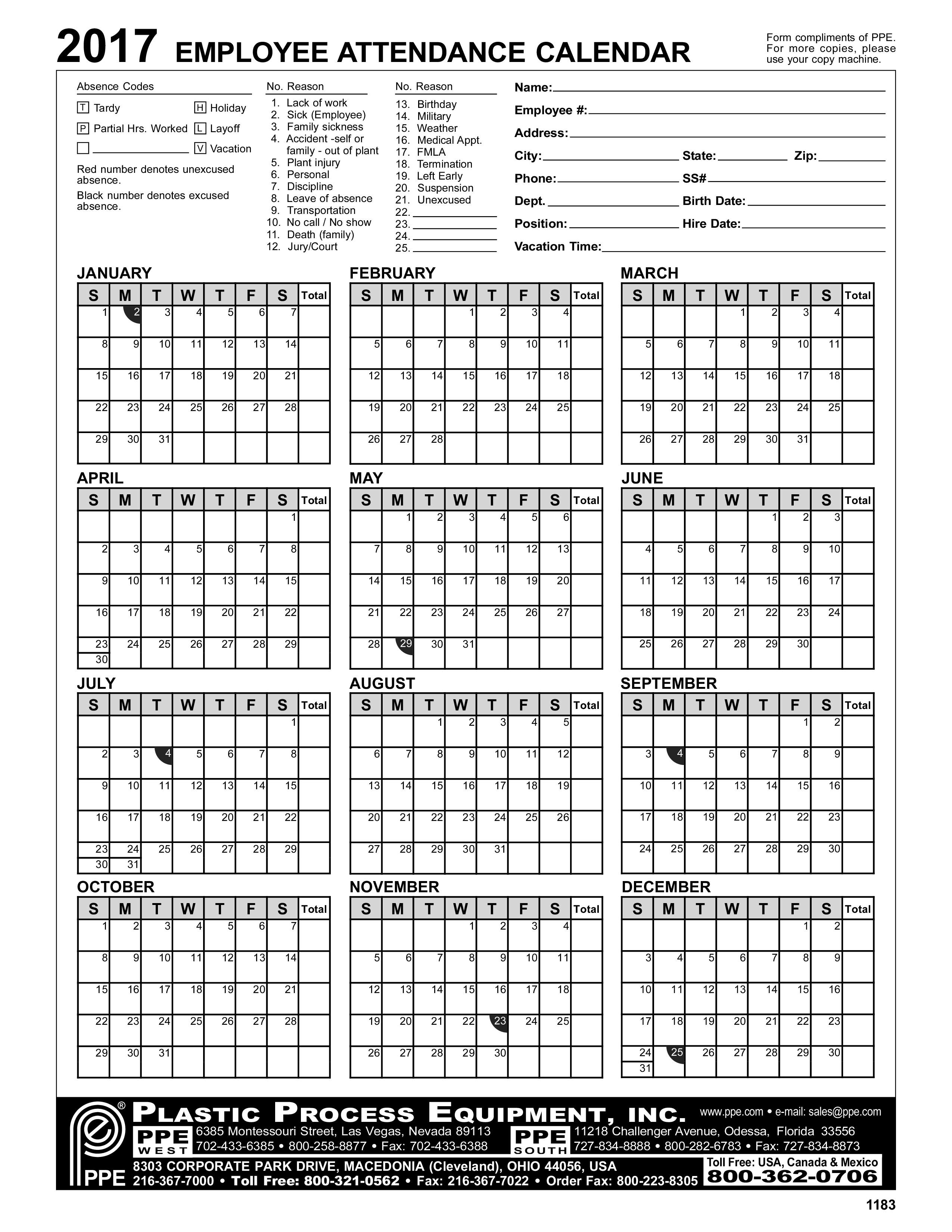 2023 Attendance Calendar Printable Free Printable World Holiday