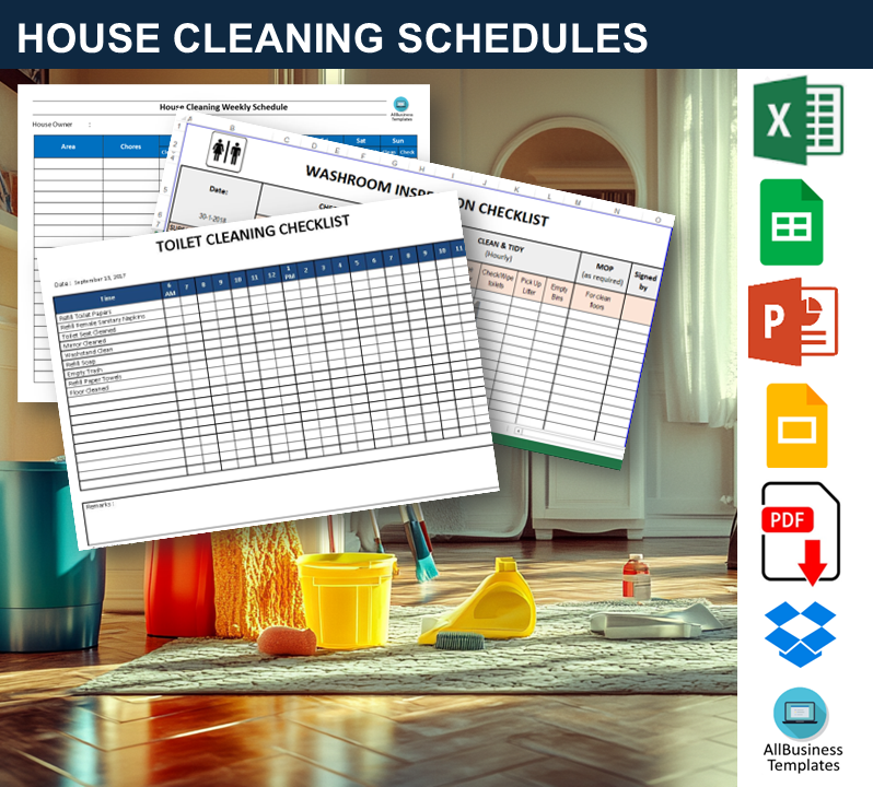 House Cleaning Schedule Daily Weekly Monthly