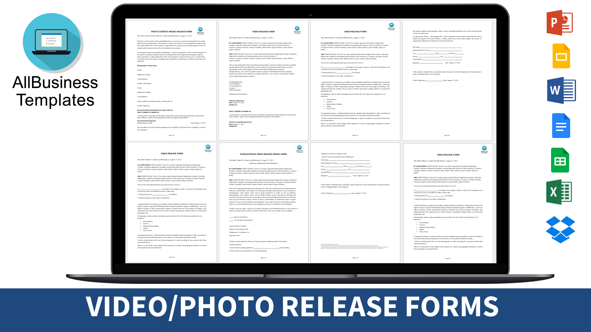 photo model release form template