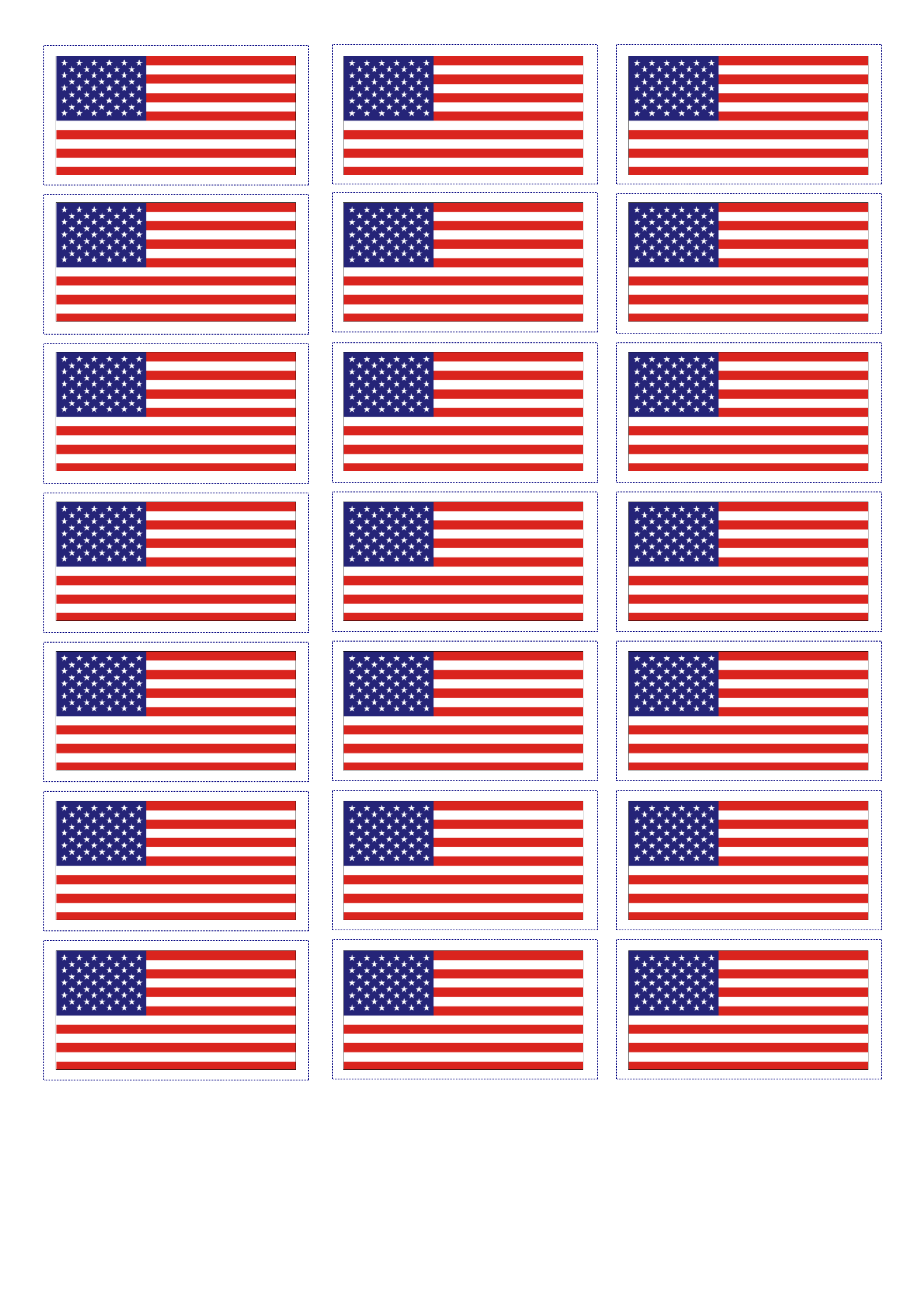 免费 United States Flag 样本文件在