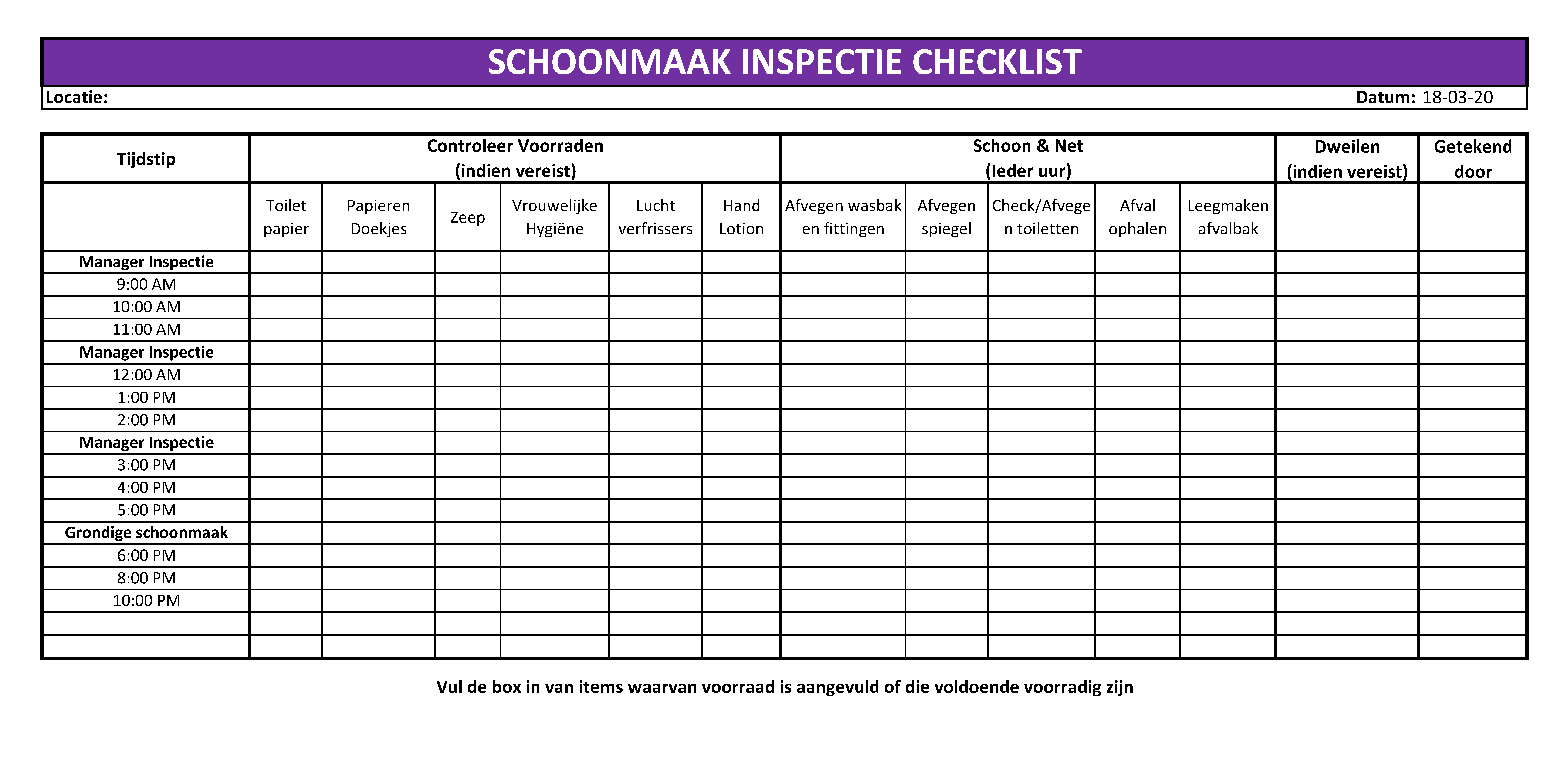 2 convert xls xlsx Templates   Openbare Checklist at Toiletruimte