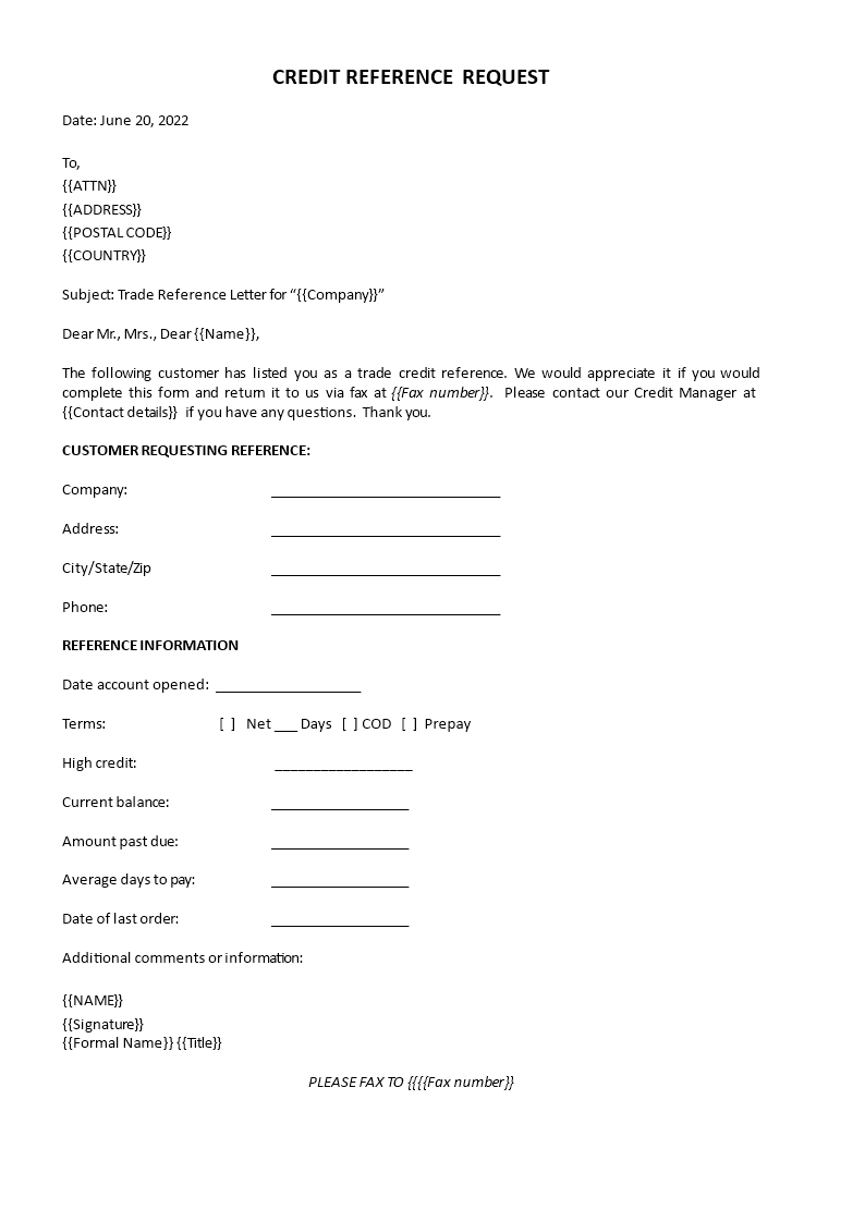 what-is-a-trade-reference-letter-printable-templates