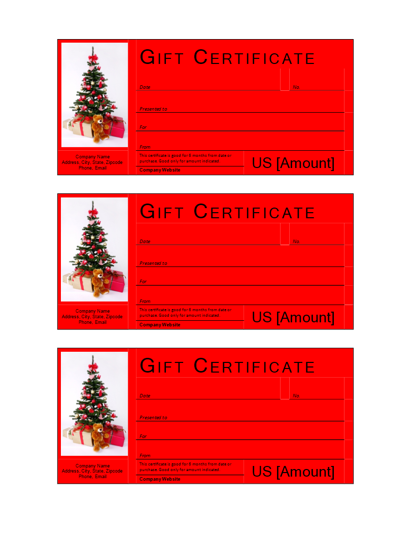  Free Printable Gift Certificate Templates For Christmas Mertqviet