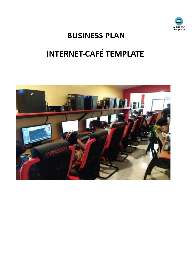 cyber cafe business plan template pdf