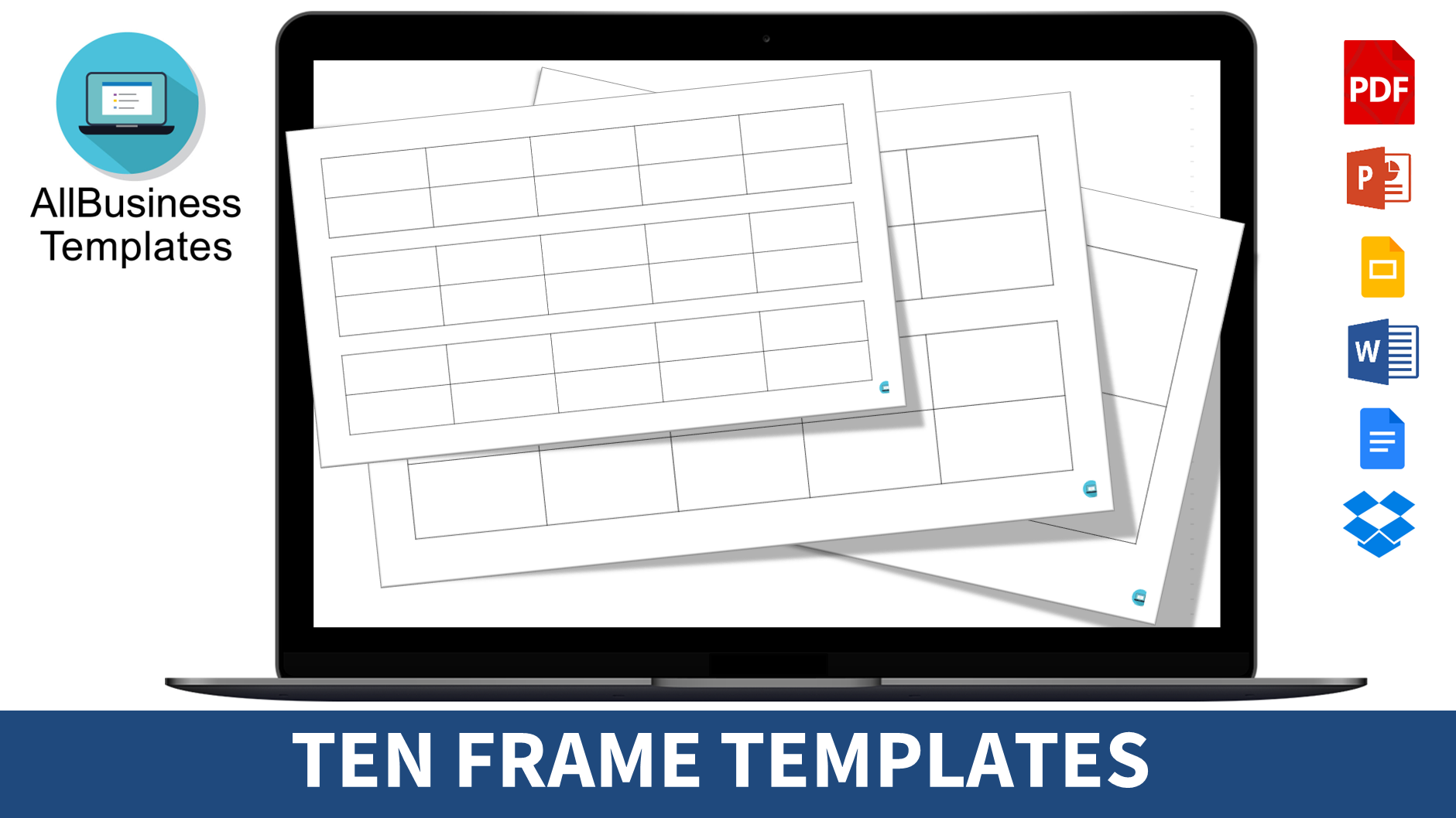 Ten Frames | Templates at allbusinesstemplates.com