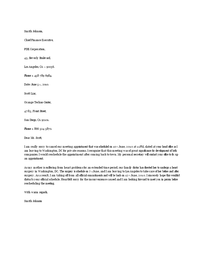 letter cancellation test modèles