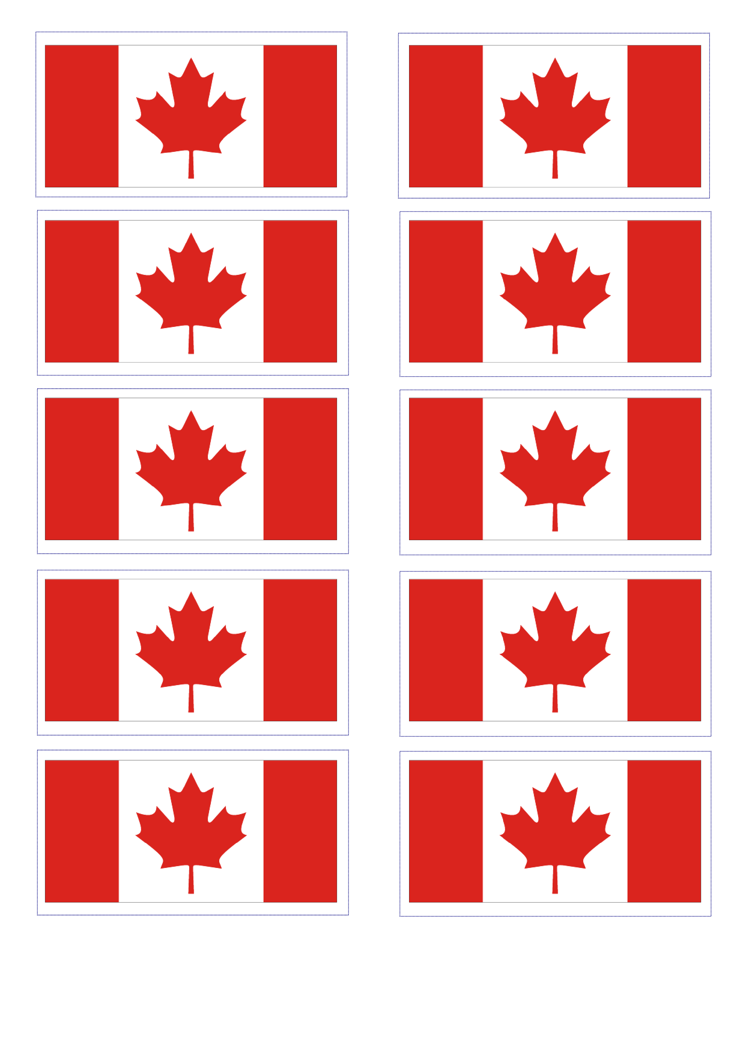 canadian flag template