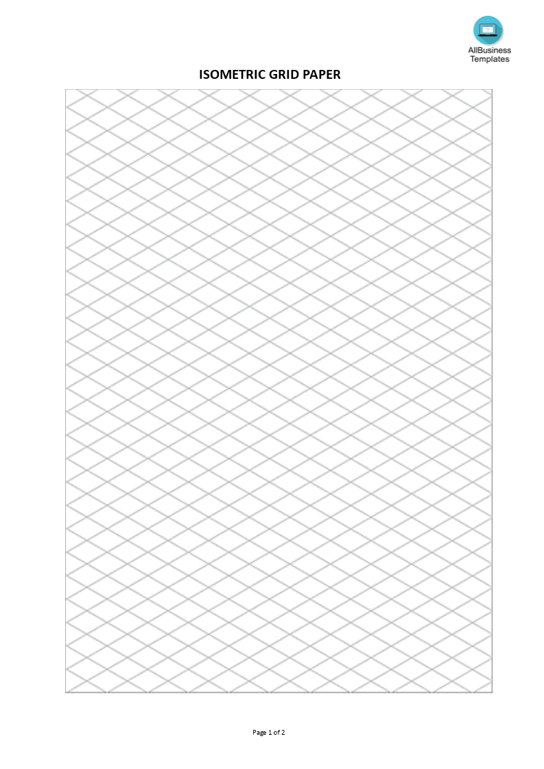 Isometric Grid Paper Gratis