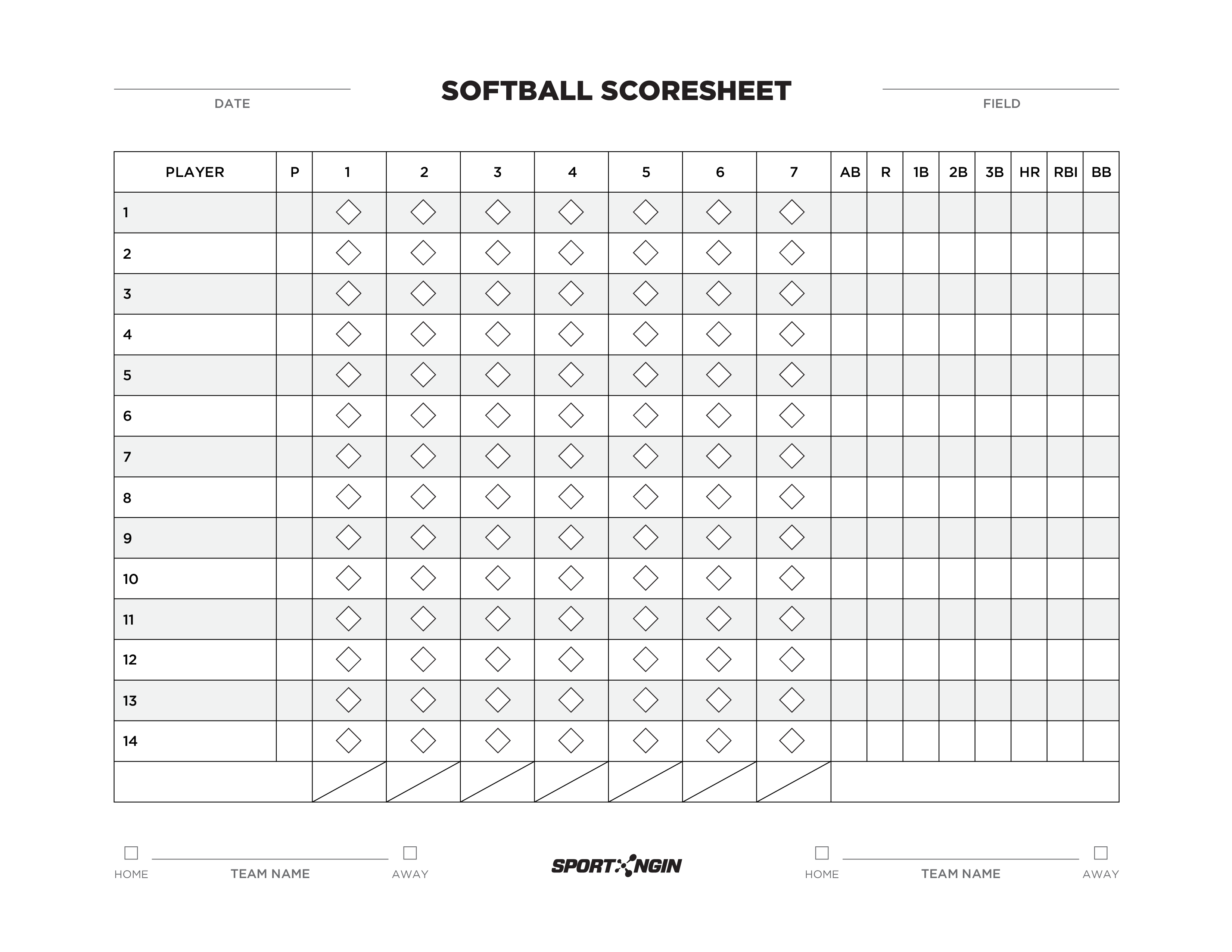 Softball Printable Score Sheets Customize And Print