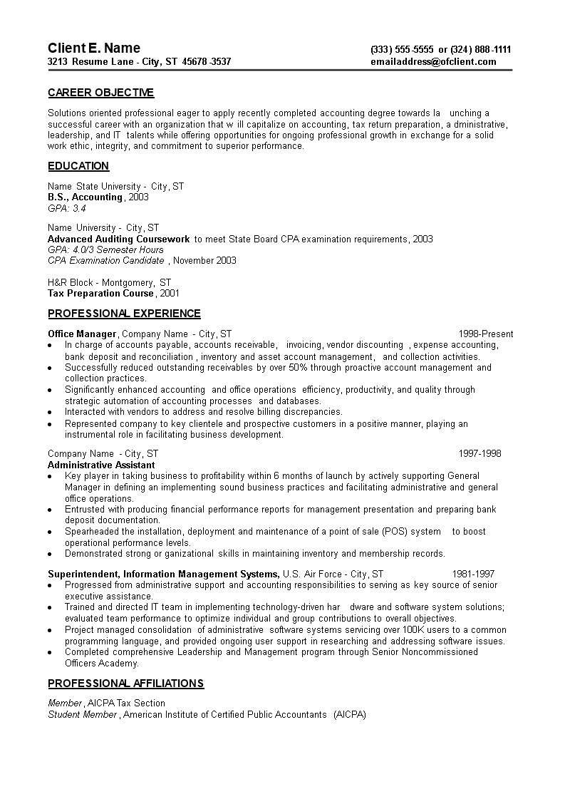Entry Level Resume For Administrative Assistant main image