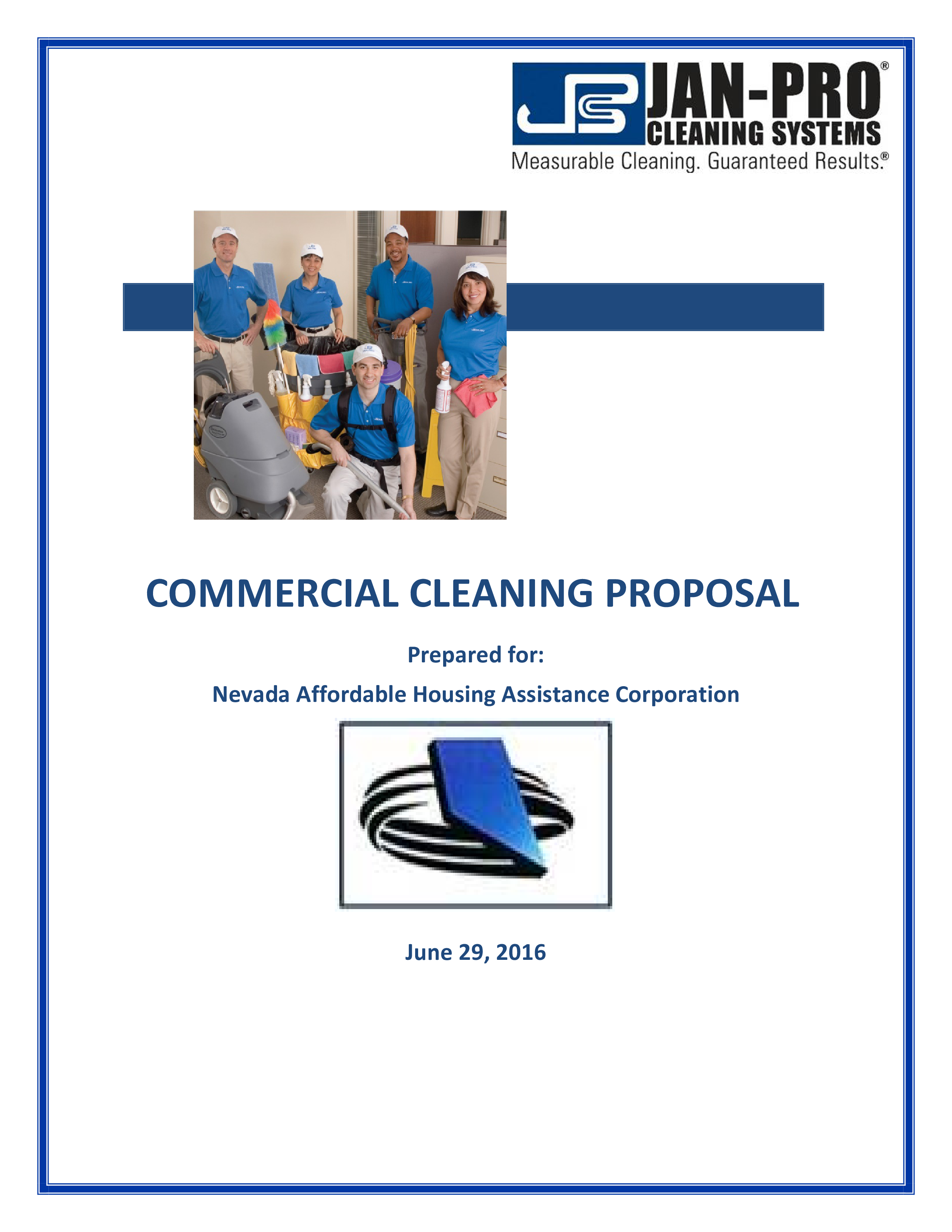commercial cleaning service proposal plantilla imagen principal