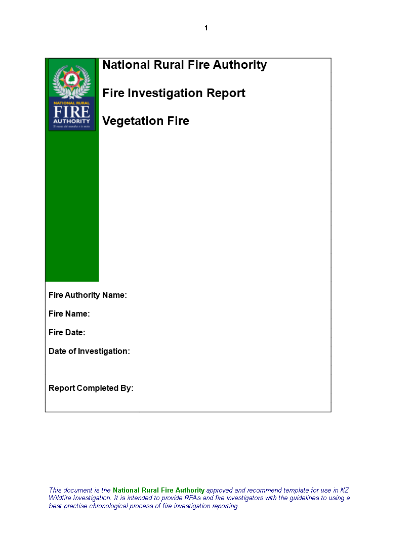 fire inspection in word voorbeeld afbeelding 