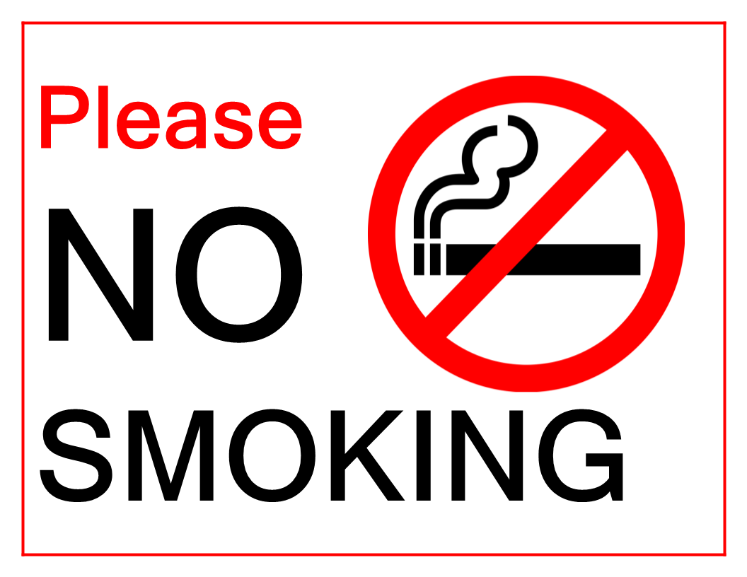 No Smoking Sign Model Templates At Allbusinesstemplates