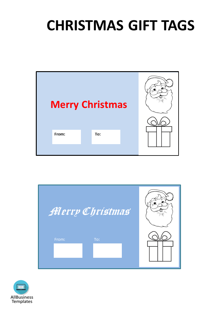 圣诞礼物标签 voorbeeld afbeelding 