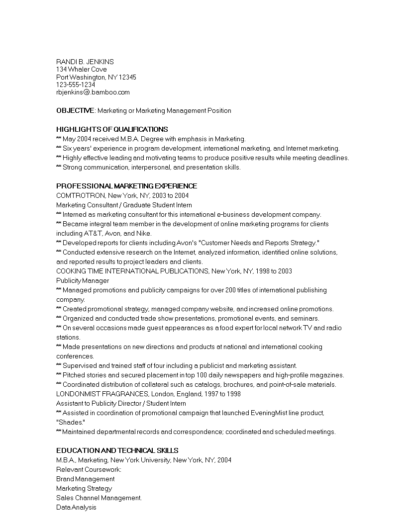 resume templates for google docs student