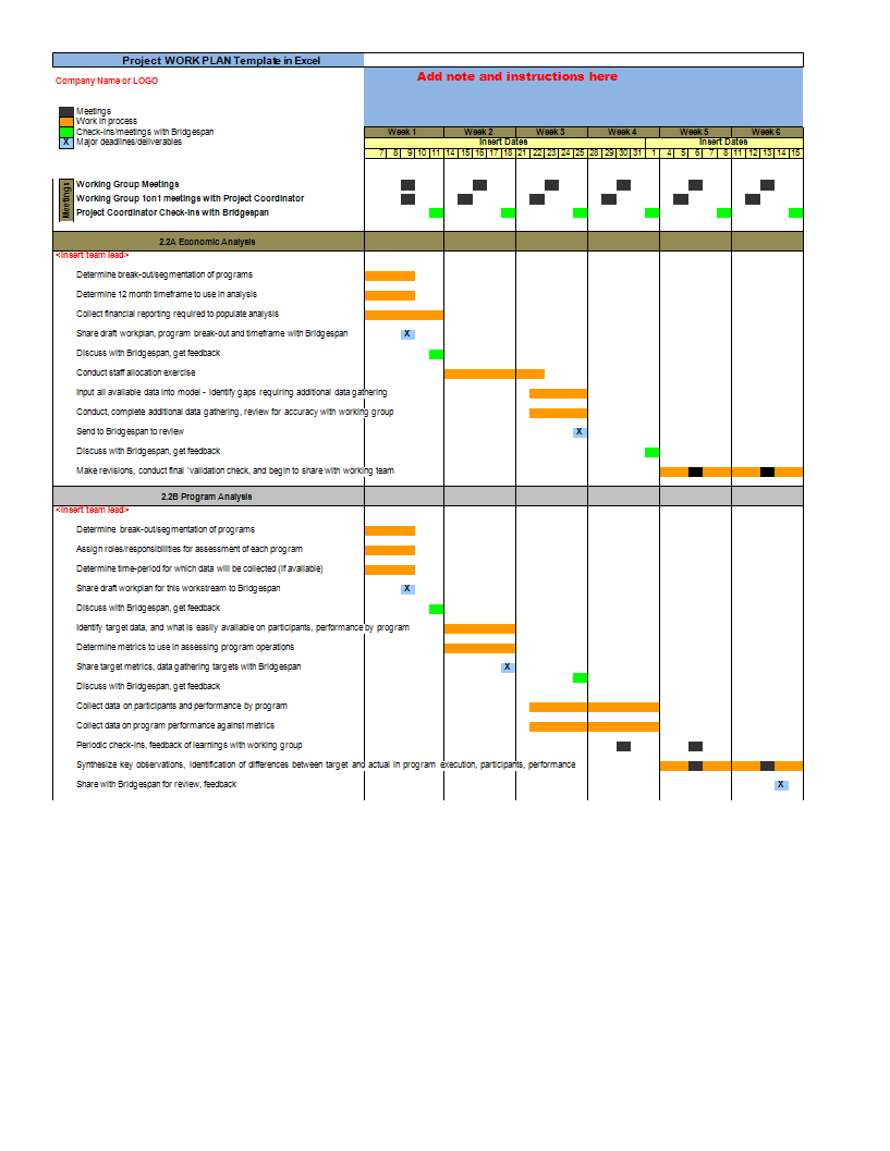 Work Plan Sample Templates At Allbusinesstemplates