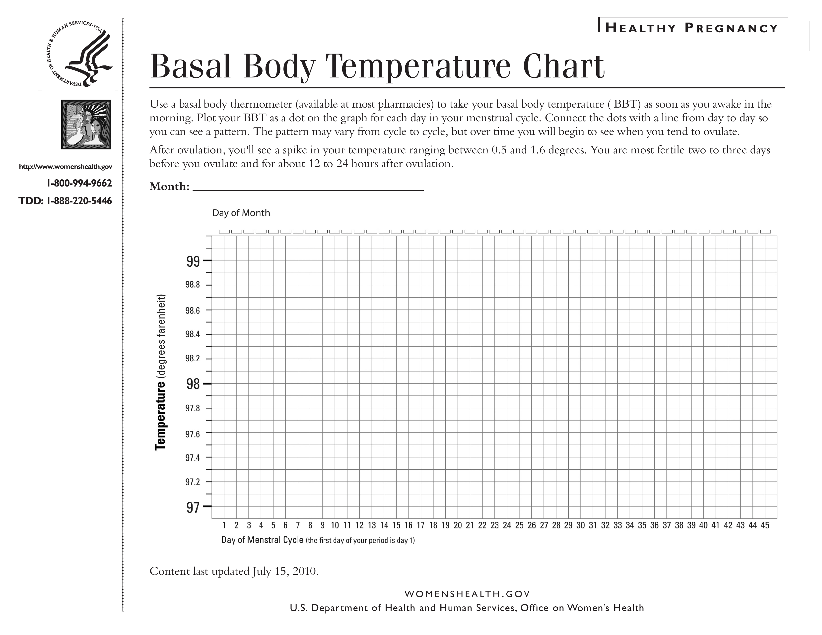 Basal Temp Chart Printable Printable Word Searches