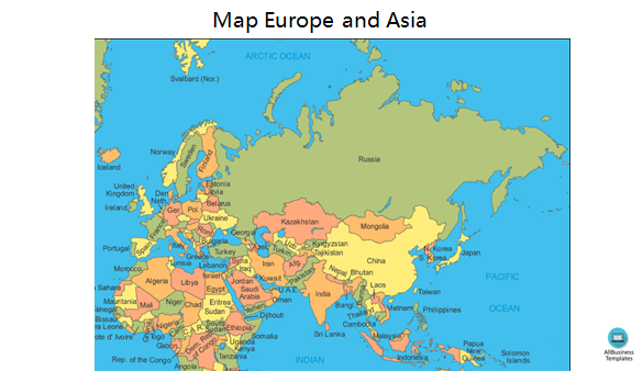 Political Map Of Asia And Europe Map Europe And Asia Outline | Templates At Allbusinesstemplates.com