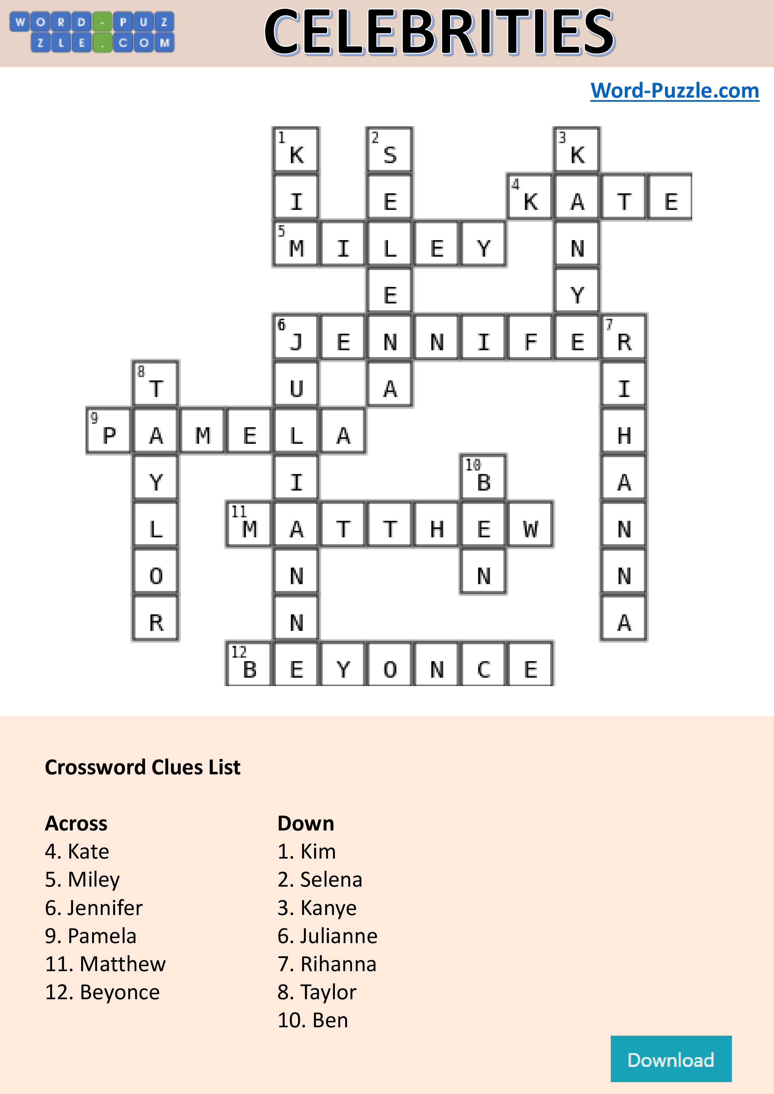 april 22 celebrity crosswords