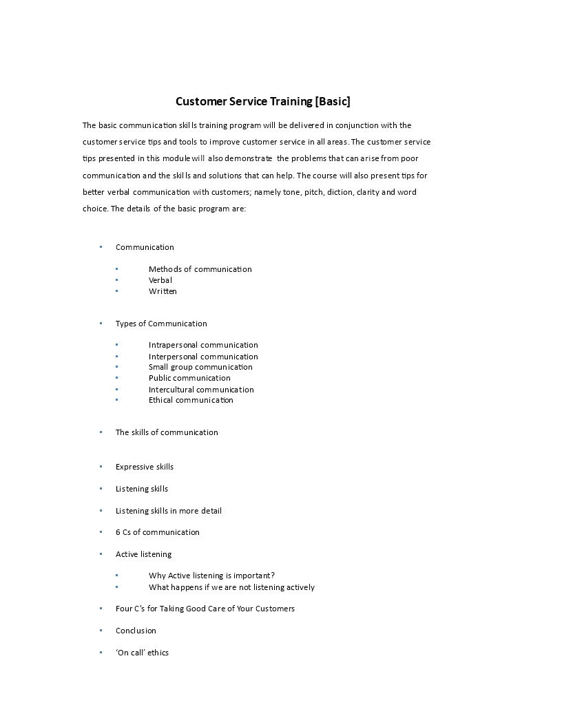 Call Centre Training Manual sample | Templates at allbusinesstemplates.com