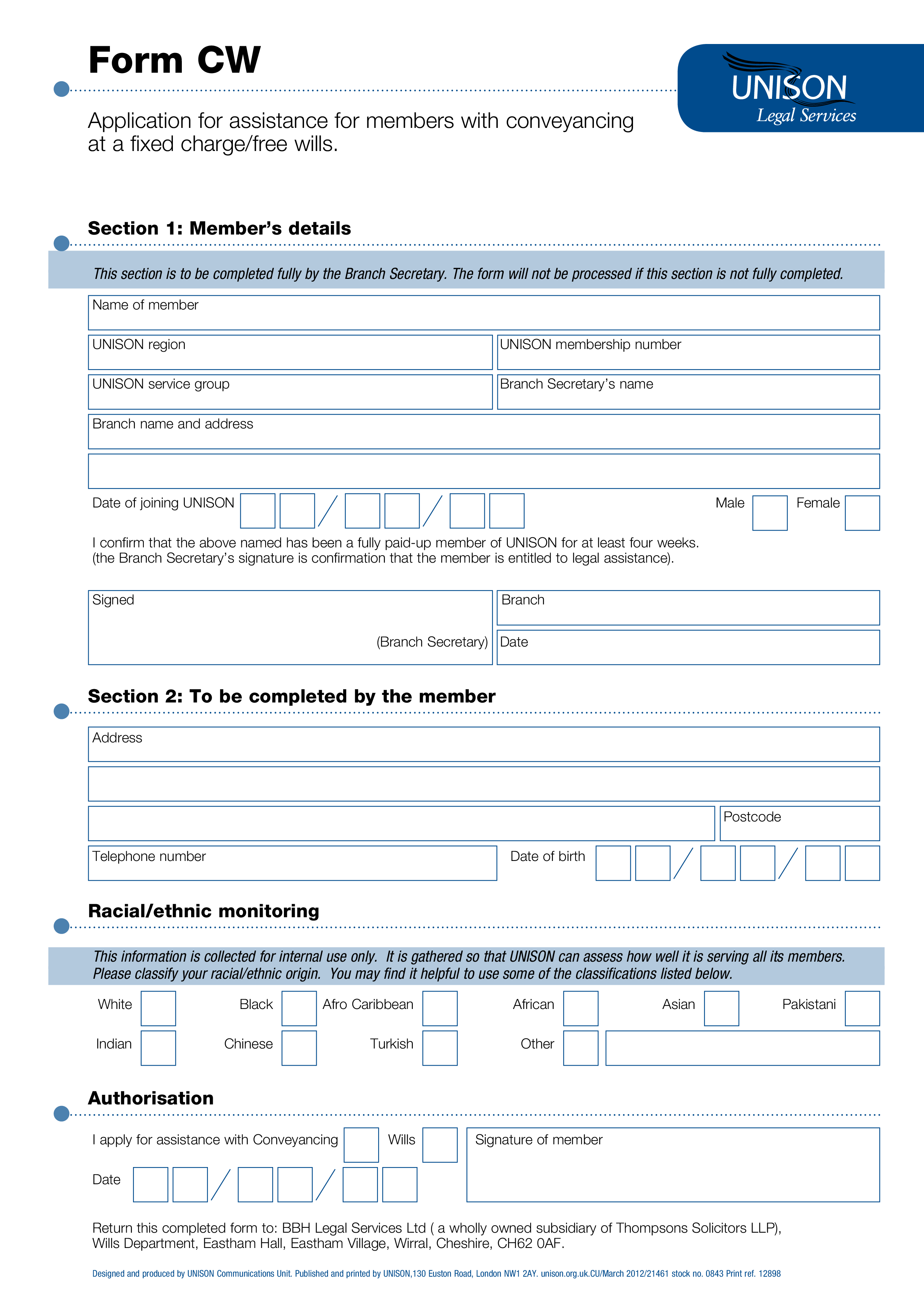 Blank Legal Document Template