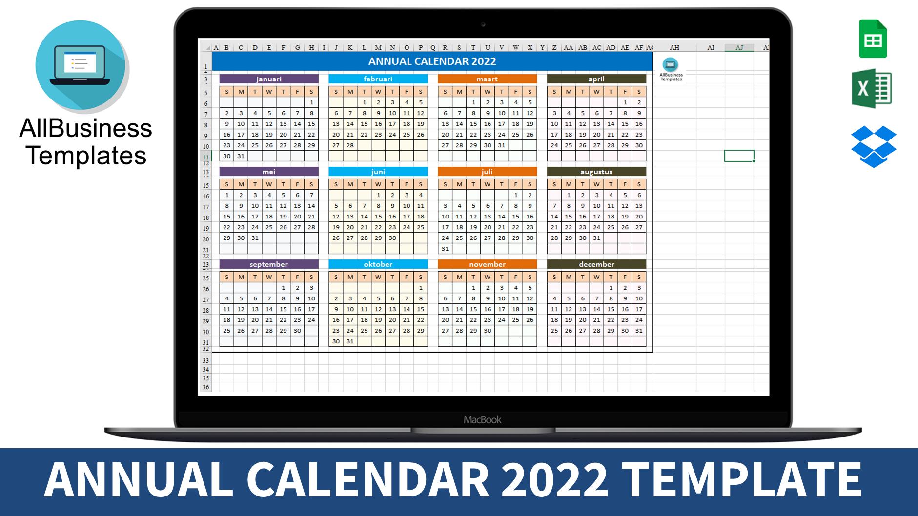 Table Calendar 2023 Template Free Download