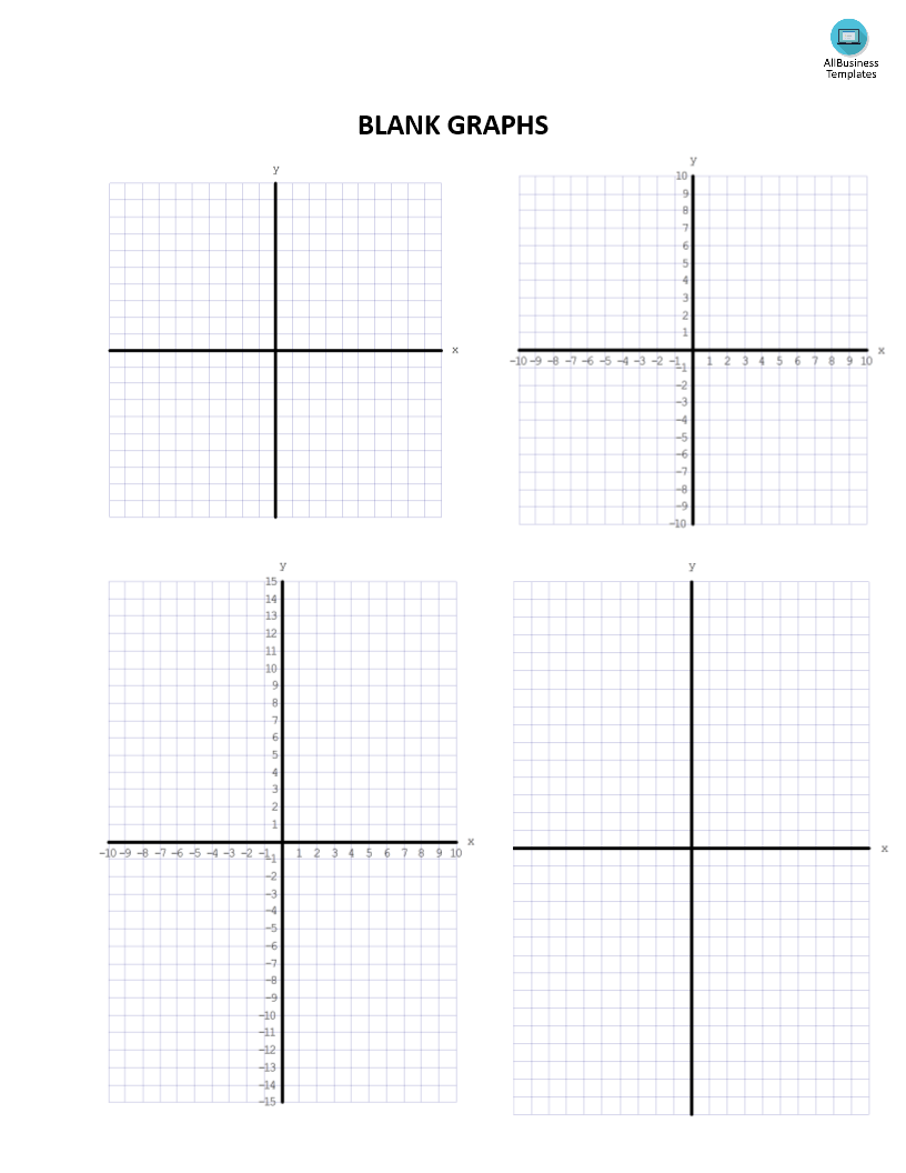 Printable Blank Graphs template | Templates at allbusinesstemplates.com